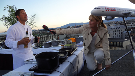 18 GaultMillau-Sternekoch Dominique Gauthier vom renommierten Genfer Hotel Beau-Rivage kocht für SWISS und Kulturonline.ch testet !