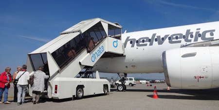 Helvetic Airways Boarding auf Kulturonline.ch