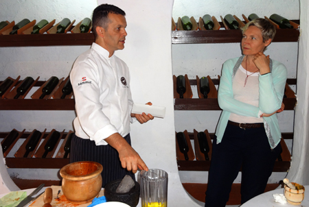 Chef Juan Carlos Clemente und Pia Louw von Turismo de Tenerife Spanien ropo