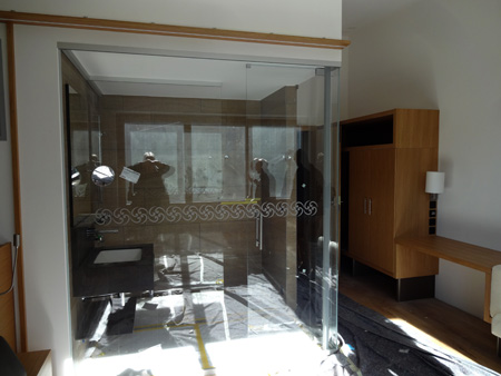 Im Hotelneubau Schwägalp Blick ins Zimmer auf Kulturonline.ch