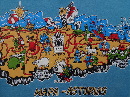 Asturien Postkartenansicht