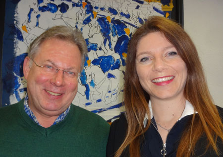 VHS Wil: Persönlich im Hof zu Wil 26. März 2017 Moderator Roland P. Poschung und Ehrengast Nayla Stössel