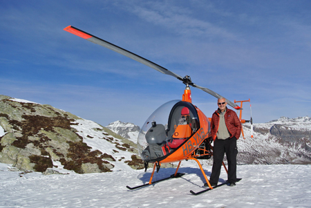 Karl «Charly» Kistler Heli-Eigenbau auf Kulturonline (Foto: Privatarchiv Kistler)
