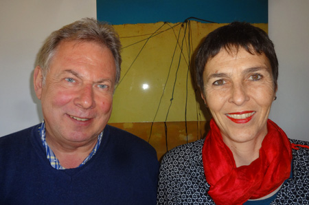 Gesprächsreihe der Volkshochschule Wil «Persönlich im Hof zu Wil» Moderator Roland P. Poschung und SP-Nationalrätin Barbara Gysi