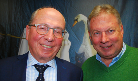 Regierungspräsident Fredy Fässler und Moderator Roland P. Poschung Persönlich im Hof zu Wil 14. Januar 2018