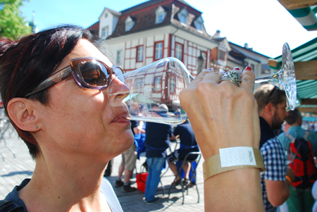 Je nach Sorten-Gusto konnten mehrere Weien degustiert werden.