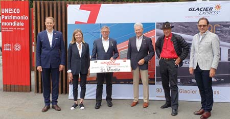 Glacier Express feiert in St. Moritz und Zermatt das 90-jährige Jubiläum