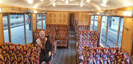 Pro Salonwagen RhB Innenansicht Alpine Classic Pullman Express RhB