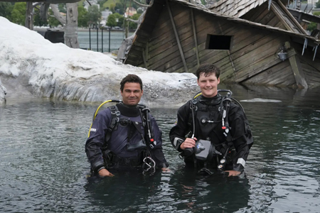 Bregenzer Festspiele: Sportliches unter Wasser im Bodensee
